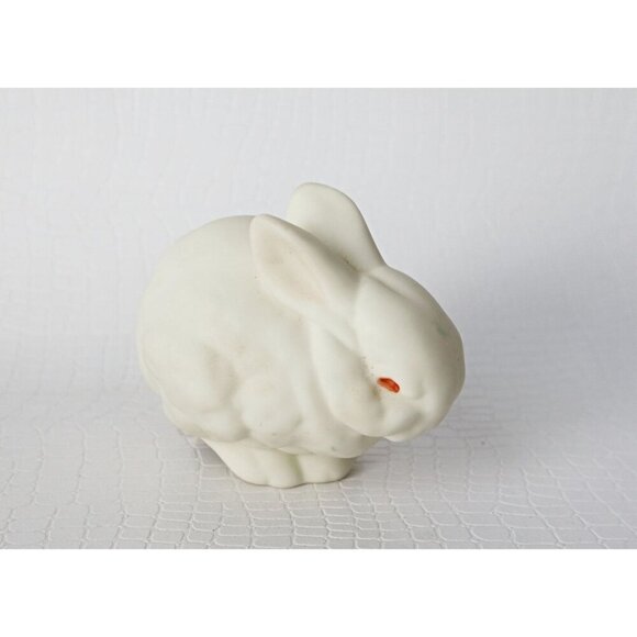Vintage Dept 56 Clip On Snowbabies Bunny Rabbit White - Picture 3 of 4